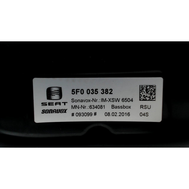 Subwoofer Seat Mii (2011 - 2019) Hatchback 1.0 12V (CHYA)