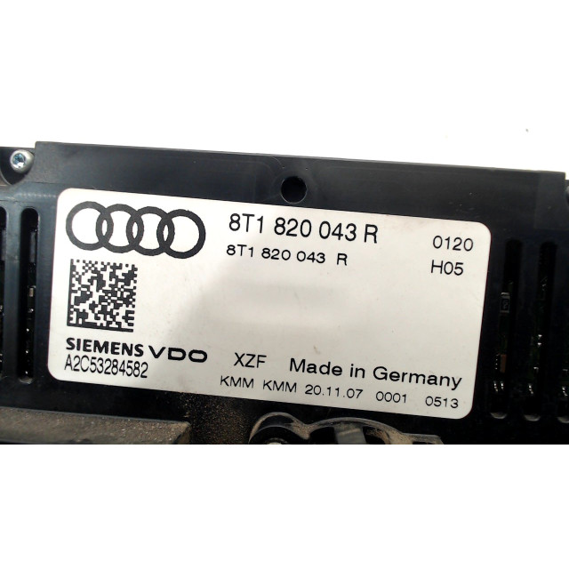 Bedieningspaneel kachel Audi A5 (8T3) (2007 - 2012) A5 (B8C/S) Coupé 2.7 TDI V6 24V (CAMA)