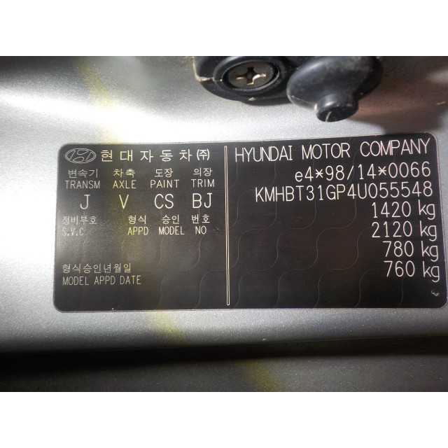Slot mechaniek portier elektrisch centrale vergrendeling rechts voor Hyundai Getz (2002 - 2005) Hatchback 1.1i 12V (G4HD)