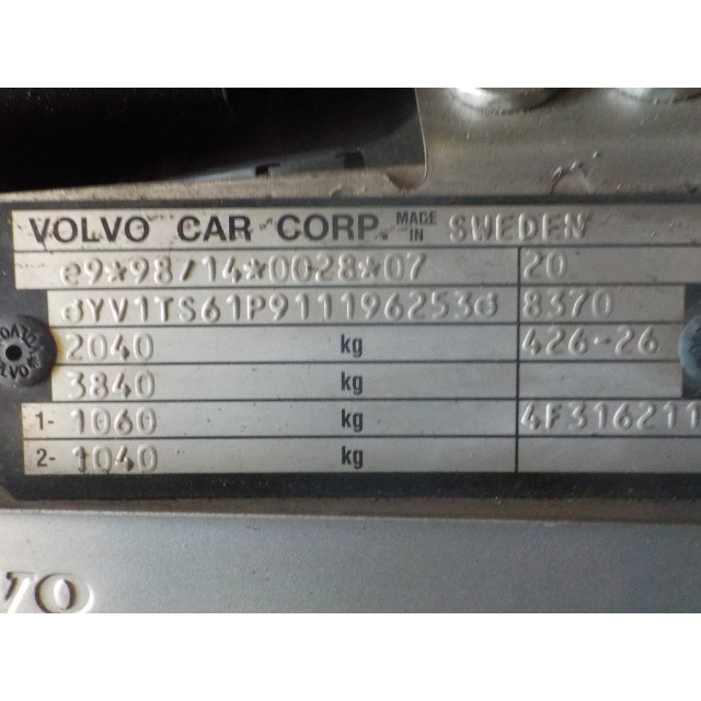 Portier links achter Volvo S80 (TR/TS) (1999 - 2006) 2.4 SE 20V 170 (B5244S)