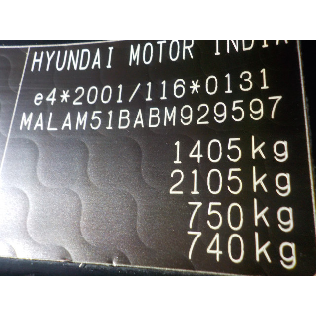Portier links achter Hyundai i10 (F5) (2011 - 2013) Hatchback 1.1i 12V (G4HG5)