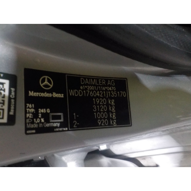 Bedieningspaneel elektrische ramen Mercedes-Benz A (W176) (2012 - 2018) Hatchback 1.6 A-180 16V (M270.910)
