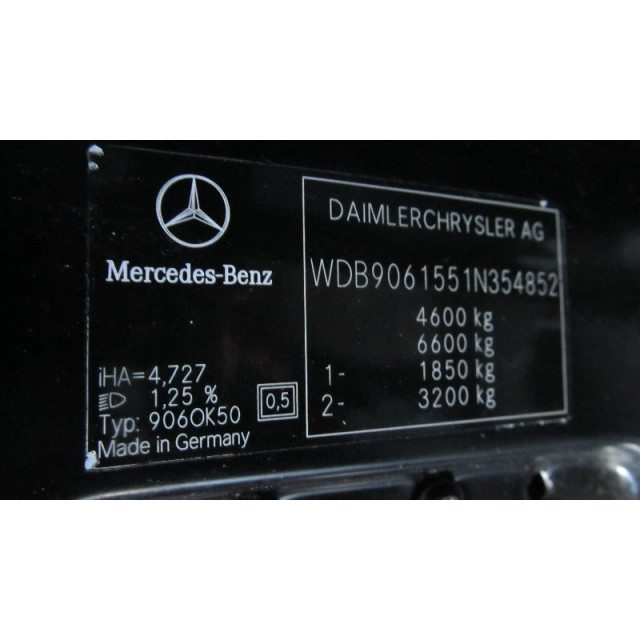 Lichtschakelaar Mercedes-Benz Sprinter 3/5t (906.13/906.23) (2006 - 2016) Ch.Cab/Pick-up 313 CDI 16V (OM646.986)