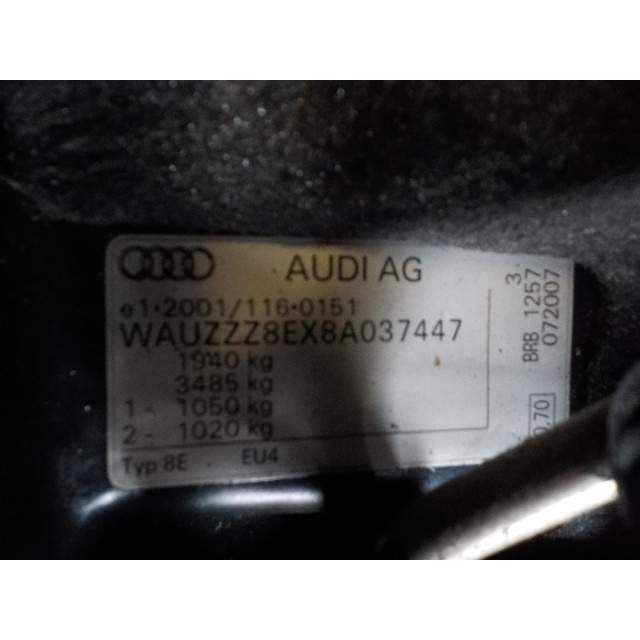 Intercooler radiateur Audi A4 (B7) (2004 - 2008) Sedan 1.9 TDI (BRB)