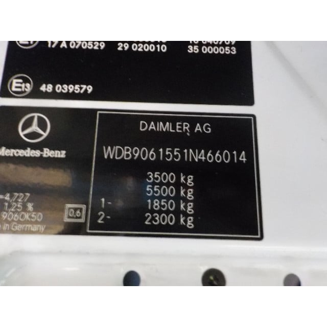 Slot mechaniek portier elektrisch centrale vergrendeling rechts voor Mercedes-Benz Sprinter 5t (906.15/906.25) (2006 - 2016) Ch.Cab/Pick-up 513 CDI 16V (OM651.955(Euro 5)