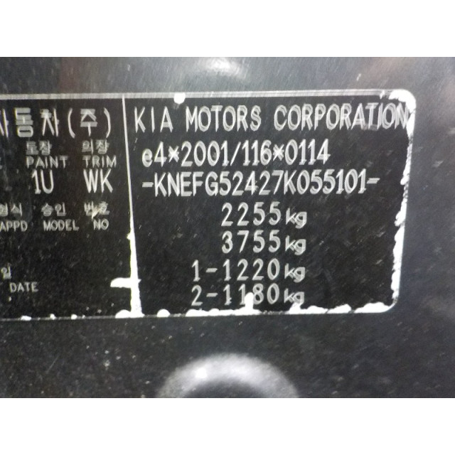 Veiligheidsgordel links voor Kia Carens III (FG) (2006 - 2013) MPV 2.0 CRDI VGT 16V (D4EA-V)