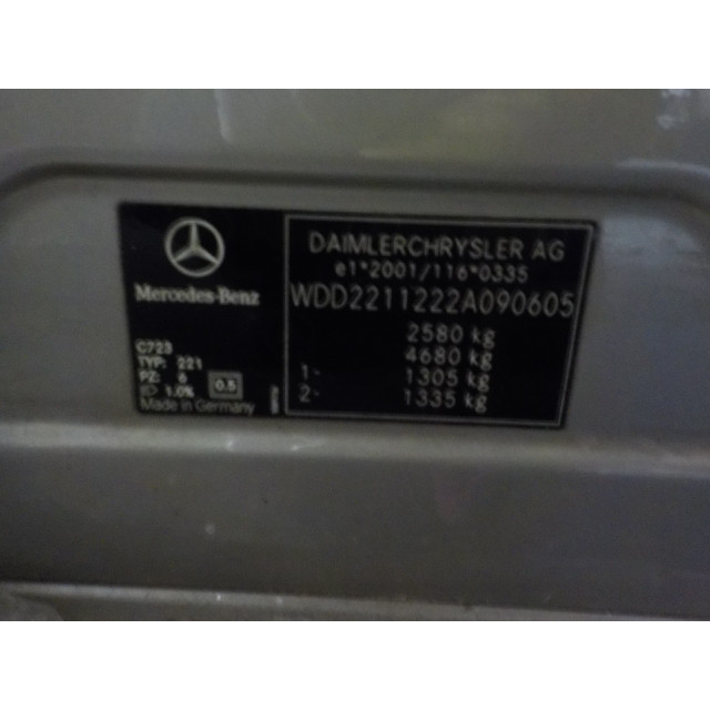 Portiervanger Mercedes-Benz S (W221) (2005 - 2009) Sedan 3.0 S-320 CDI 24V (OM642.930)