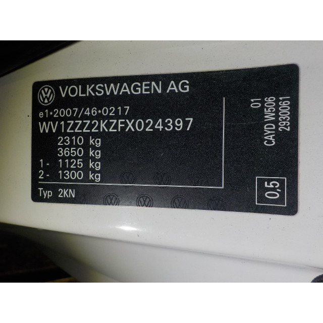 Schokbreker links achter Volkswagen Caddy III (2KA/2KH/2CA/2CH) (2010 - 2015) Van 1.6 TDI 16V (CAYD)