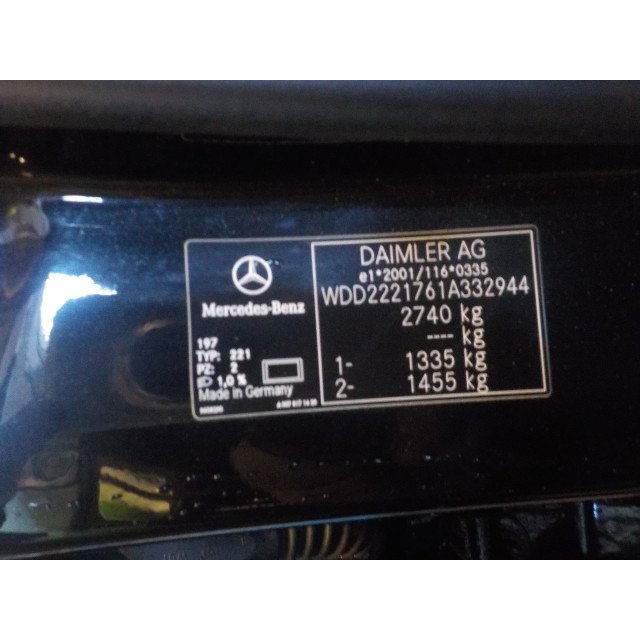 Camera voor Mercedes-Benz S (W222/V222/X222) (2014 - heden) S (W222) Sedan 6.0 S-600 V12 36V Biturbo (M277.980)