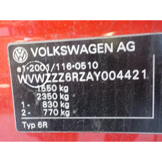 Startmotor Volkswagen Polo V (6R) (2009 - 2012) Polo (6R) Hatchback 1.2 12V (CGPB)