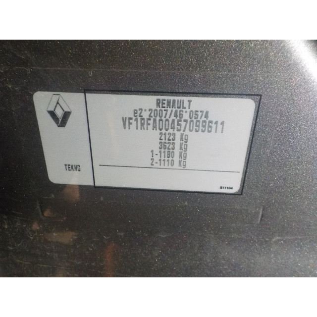 Veiligheidsgordel midden achter Renault Scénic IV (RFAJ) (2016 - heden) MPV 1.6 Energy dCi 130 (R9M-409(R9M-E4))
