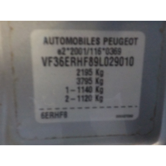 Motor open dak Peugeot 407 SW (6E) (2008 - 2010) Combi 2.0 HDiF 16V (DW10BTED4(RHF))