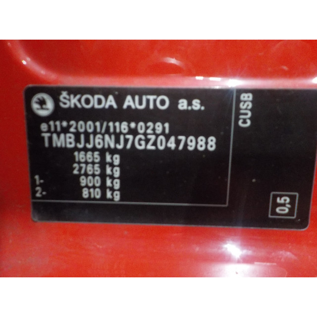 Hoofdrem cylinder Skoda Fabia III Combi (NJ5) (2014 - heden) Combi 1.4 TDI 16V 90 Greentech (CUSB)
