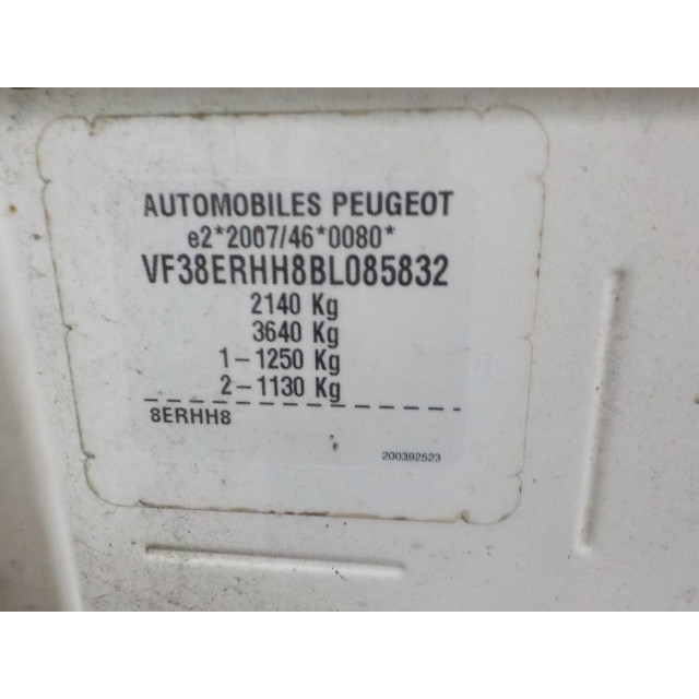 Slot mechaniek kofferdeksel achterklep elektrisch Peugeot 508 SW (8E/8U) (2010 - 2018) Combi 2.0 HDiF 16V (DW10CTED4(RHH))
