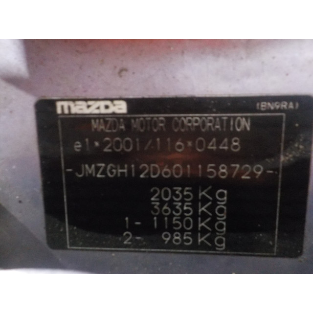 Raammechaniek elektrisch links voor Mazda 6 (GH12/GHA2) (2007 - 2010) Sedan 2.0 CiDT HP 16V (RF)