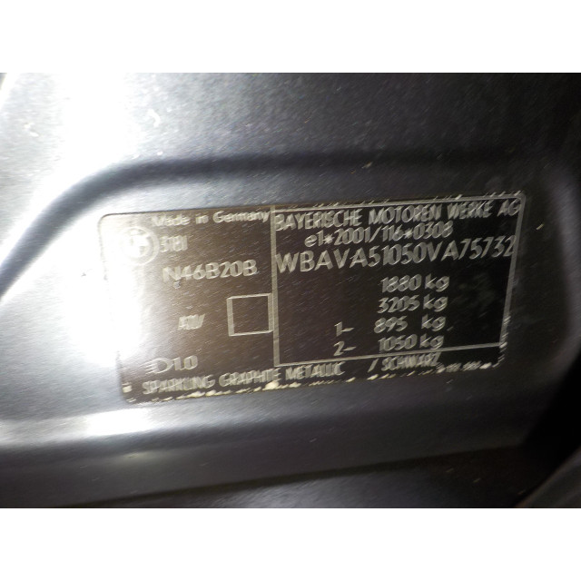 Bedieningspaneel elektrische ramen BMW 3 serie (E90) (2005 - 2007) Sedan 318i 16V (N46-B20B)