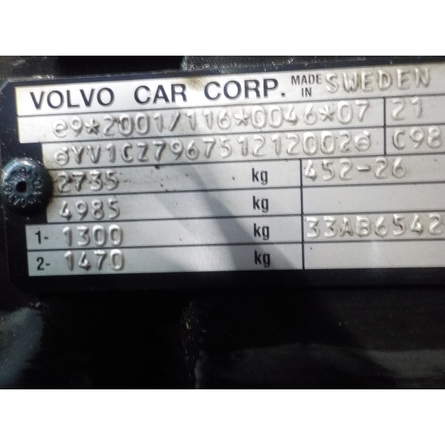Veiligheidsgordel links voor Volvo XC90 I (2002 - 2006) 2.4 D5 20V (D5244T)