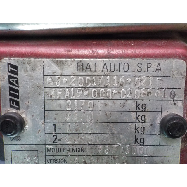 Versnellingsbak automaat Fiat Croma (194) (2005 - 2011) Hatchback 2.4 JTD Multijet 20V (939.A.3000)