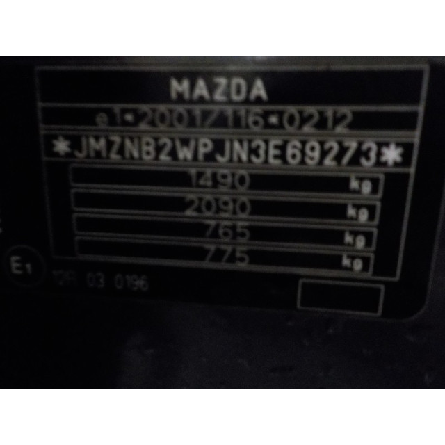 Ruitenwissermotor voor Mazda 2 (NB/NC/ND/NE) (2003 - 2007) Hatchback 1.25 16V (FUJA)