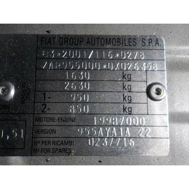 Slot mechaniek portier elektrisch centrale vergrendeling rechts voor Alfa Romeo MiTo (955) (2013 - 2015) Hatchback 1.3 JTDm 16V (199.B.8000)