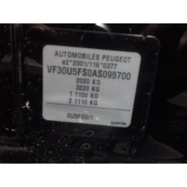Slot mechaniek kofferdeksel achterklep elektrisch Peugeot 3008 I (0U/HU) (2009 - 2016) MPV 1.6 VTI 16V (EP6C(5FS))