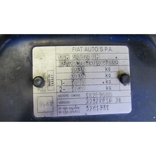 Stuurbekrachtiging pomp motor Fiat Doblo (223A/119) (2003 - 2010) MPV 1.9 JTD (223.A.7000)