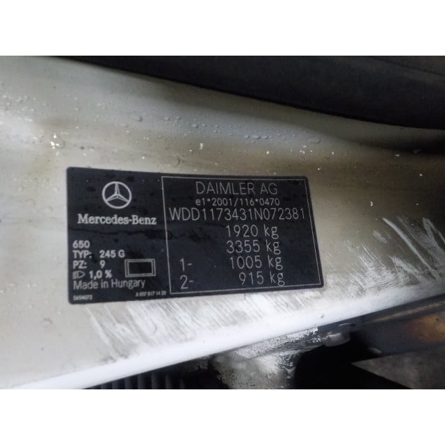 Raammechaniek elektrisch rechts voor Mercedes-Benz CLA (117.3) (2013 - 2019) Sedan 1.6 CLA-200 16V (M270.910)