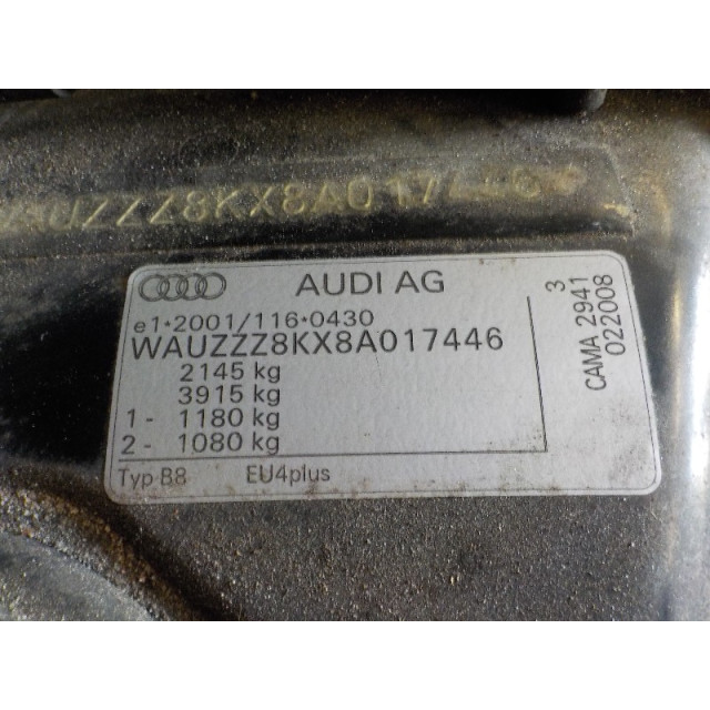 Ruitenwisser mechaniek voor Audi A4 (B8) (2007 - 2012) Sedan 2.7 TDI V6 24V (CAMA(Euro 5))