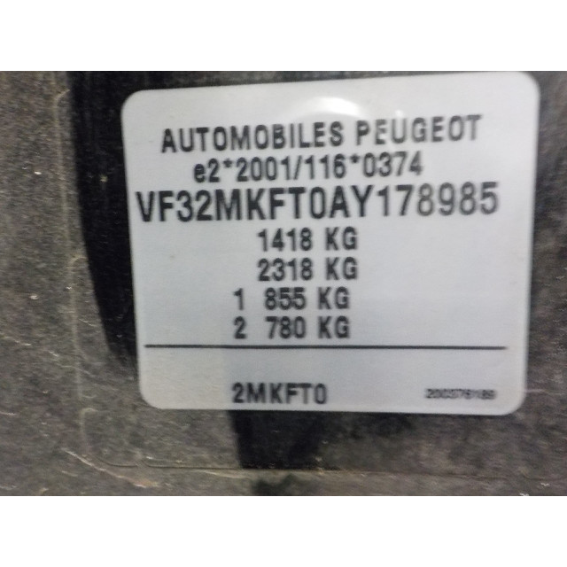 Slot mechaniek portier elektrisch centrale vergrendeling rechts voor Peugeot 206+ (2L/M) (2010 - 2013) Hatchback 1.4 XS (TU3AE5(KFT))