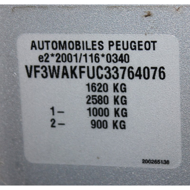 Contactslot Peugeot 207/207+ (WA/WC/WM) (2006 - 2013) Hatchback 1.4 16V (ET3J4(KFU))