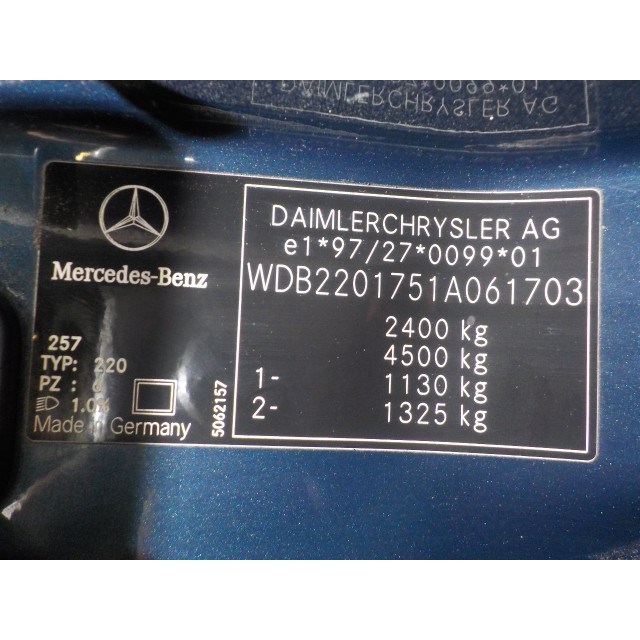 Motor Mercedes-Benz S (W220) (1998 - 2005) Sedan 5.0 S-500 V8 24V (M113.960)