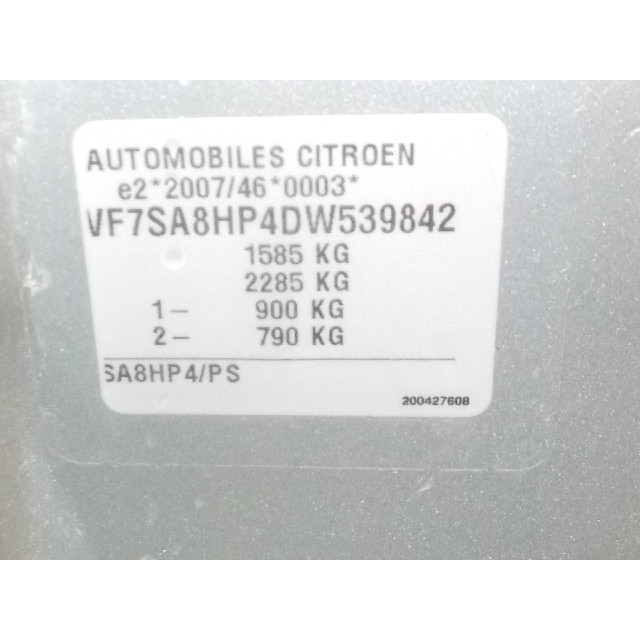 Raammechaniek elektrisch links voor Citroën DS3 (SA) (2010 - 2015) Hatchback 1.4 HDi (DV4C(8HP))
