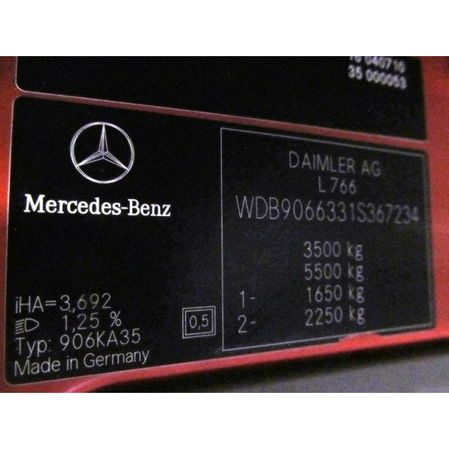 Airbag set Mercedes-Benz Sprinter 3/5t (906.63) (2006 - 2009) Van 318 CDI 24V (OM642.992)