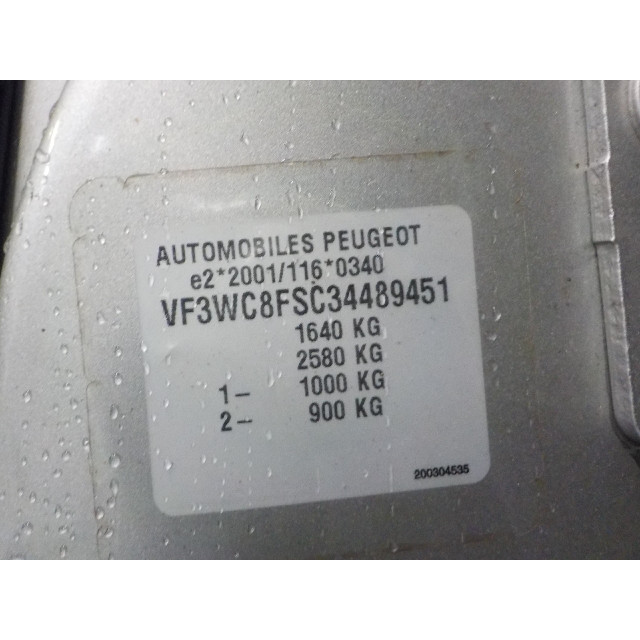 Ruitenwissermotor achter Peugeot 207/207+ (WA/WC/WM) (2007 - 2010) 207 (WA/WC/WM) Hatchback 1.4 16_ (EP3(8FP))
