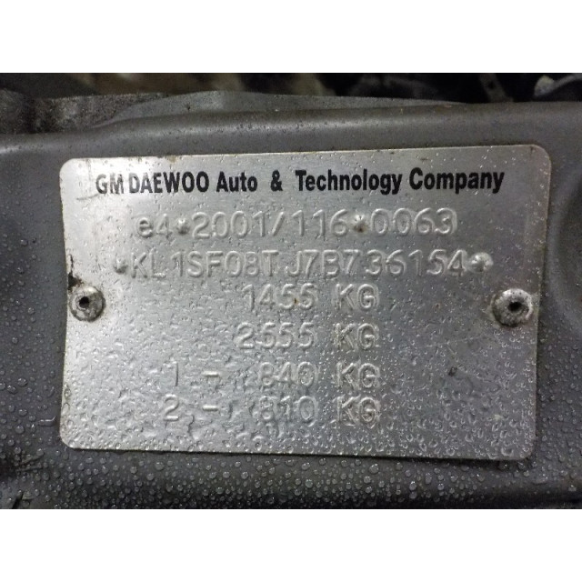 Ruitenwissermotor voor Daewoo/Chevrolet Kalos (SF48) (2005 - 2008) Hatchback 1.2 (B12S1(Euro 4))