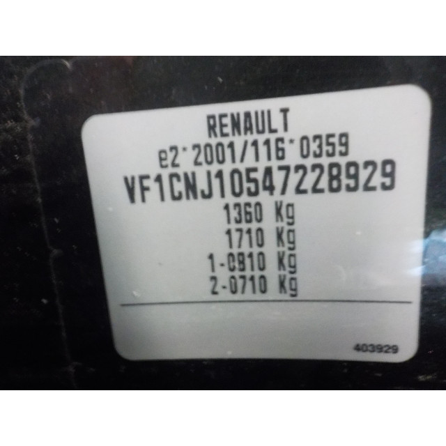 Ruitenwisserarm achterruit Renault Twingo II (CN) (2007 - 2014) Hatchback 3-drs 1.2 16V (D4F-770)