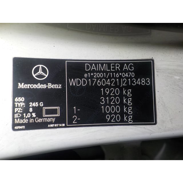 Ruitenwisserarm achterruit Mercedes-Benz A (W176) (2012 - 2018) Hatchback 1.6 A-180 16V (M270.910)