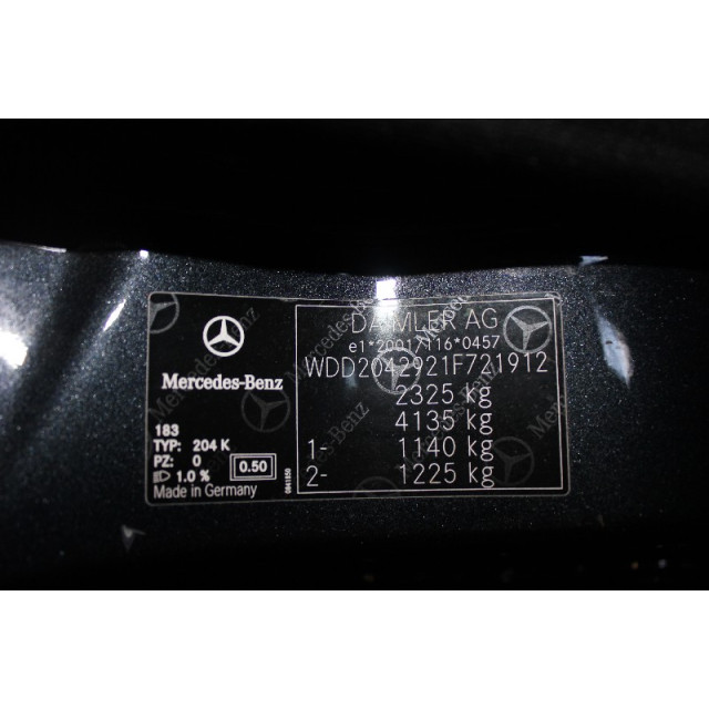 Binnenverlichting Mercedes-Benz C Estate (S204) (2009 - heden) Combi 3.0 C-350 CDI V6 24V 4-Matic (OM642.832)