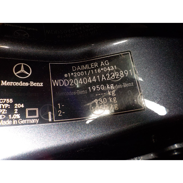 Draagarm links achter onder Mercedes-Benz C (W204) (2008 - 2014) Sedan 1.6 C-180K 16V BlueEfficiency (M271.910)