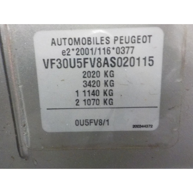 Windtunnel Peugeot 3008 I (0U/HU) (2009 - 2016) MPV 1.6 16V THP 155 (EP6CDT(5FV))