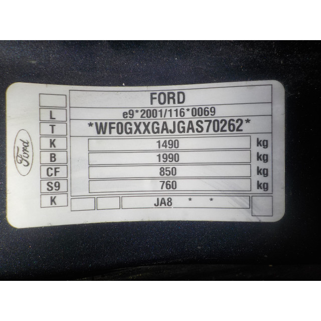 Raammechaniek elektrisch links voor Ford Fiesta 6 (JA8) (2008 - 2017) Hatchback 1.25 16V (STJA(Euro 5))