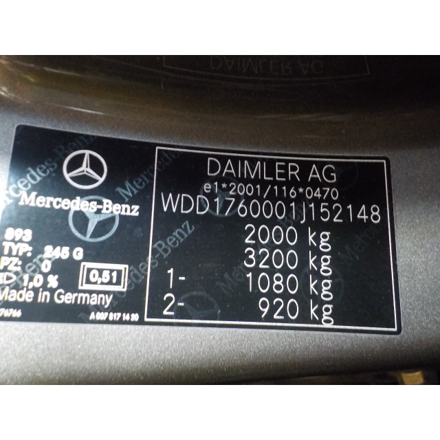 Sideskirt set Mercedes-Benz A (W176) (2012 - 2014) Hatchback 1.8 A-180 CDI 16V (OM651.901(Euro 5))