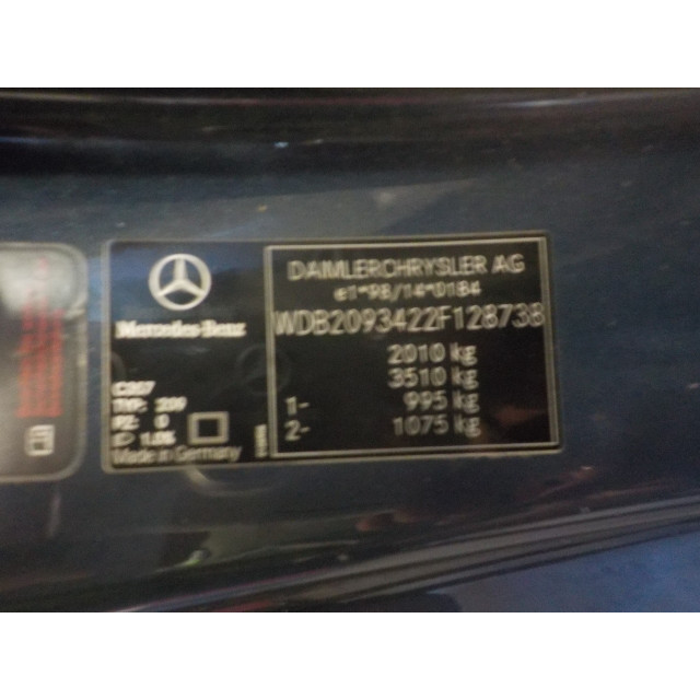 Aandrijfas Mercedes-Benz CLK (W209) (2002 - 2009) Coupé 1.8 200 K 16V (M271.940)