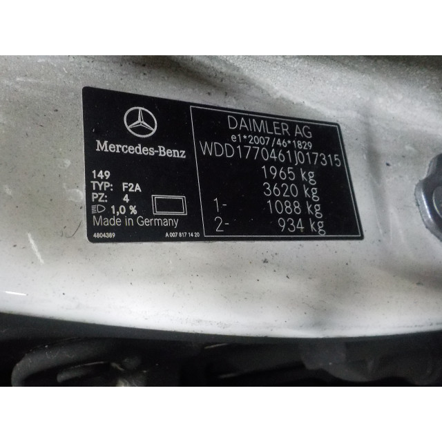 Portiergreep links achter Mercedes-Benz A (177.0) (2018 - 2025) Hatchback 2.0 A-250 Turbo 16V (M260.920)