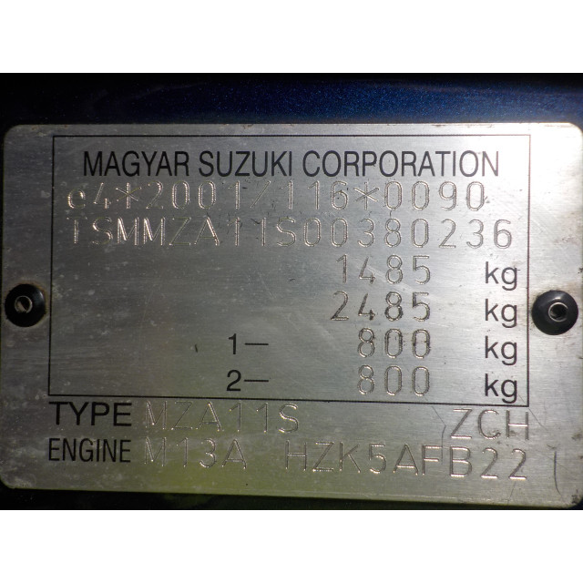 Brandstofpomp electrisch Suzuki Swift (ZA/ZC/ZD1/2/3/9) (2005 - 2010) Hatchback 1.3 VVT 16V (M13A VVT)