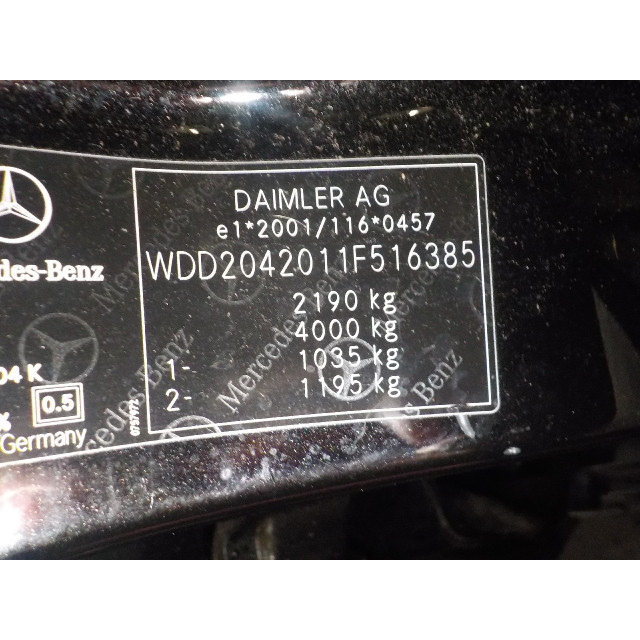 Rolhoes Mercedes-Benz C Estate (S204) (2010 - heden) Combi 2.2 C-200 CDI 16V BlueEFFICIENCY (OM651.913)