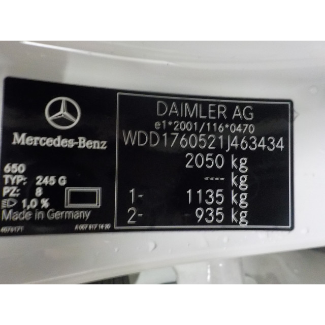 Achterklep bekleding Mercedes-Benz A (W176) (2015 - 2018) A-Klasse AMG (W176) Hatchback 2.0 A-45 AMG Turbo 16V 4-Matic (M133.980)