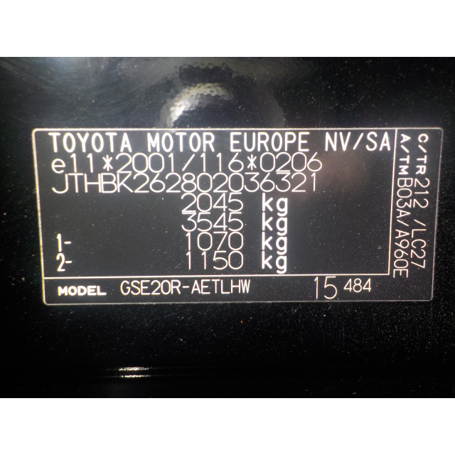 Luchtmassameter Lexus IS (2005 - 2013) Sedan 250 2.5 V6 24V (4GRFSE)