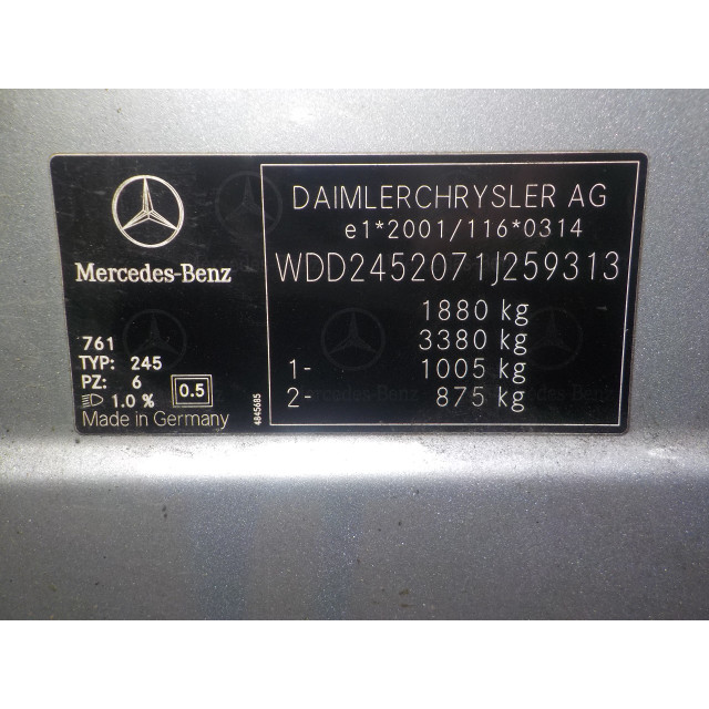 Lichtschakelaar Mercedes-Benz B (W245/242) (2005 - 2011) Hatchback 2.0 B-180 CDI 16V (OM640.940(Euro 4))