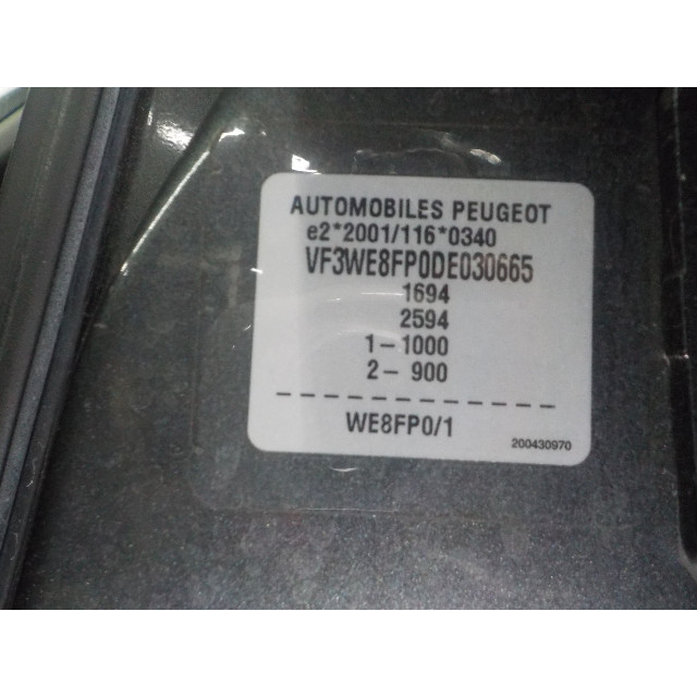 Motorkap Peugeot 207 SW (WE/WU) (2007 - 2013) Combi 1.4 16V Vti (EP3C(8FP))